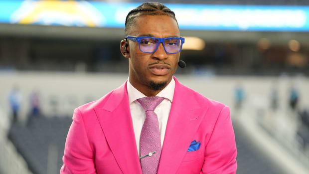 Robert Griffin III on the ESPN pregame set.
